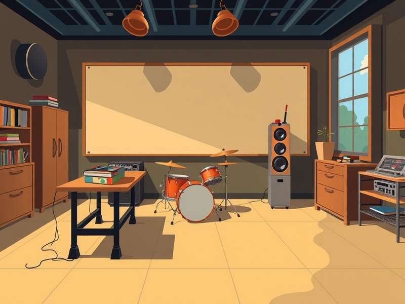 Band Lab Educational DAW interface with mixing console