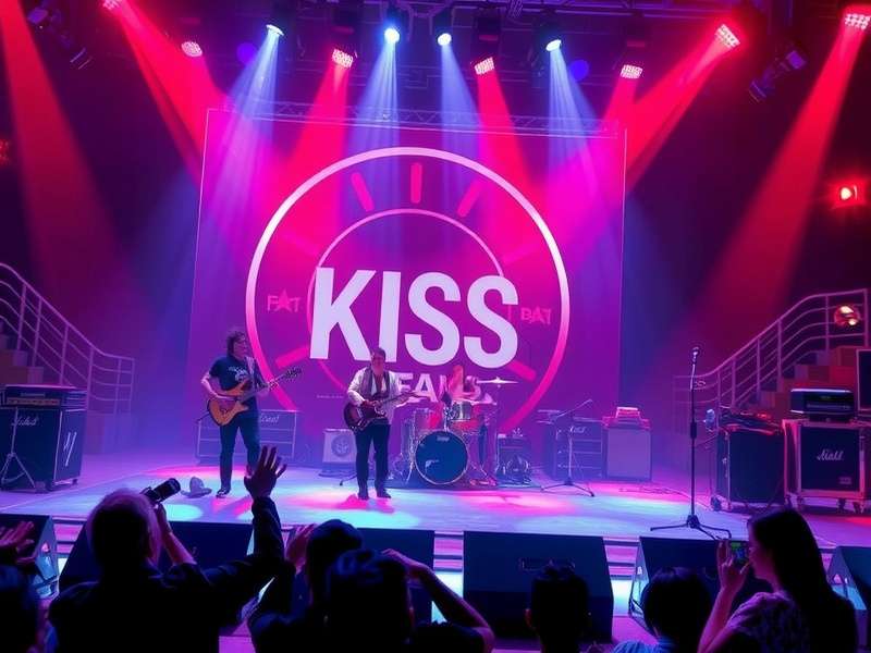 KISS Band performing live with pyrotechnics and iconic makeup