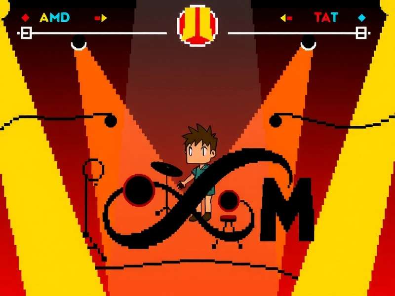 Dynamic gameplay screenshot of Band M showing complex note patterns and a vibrant interface