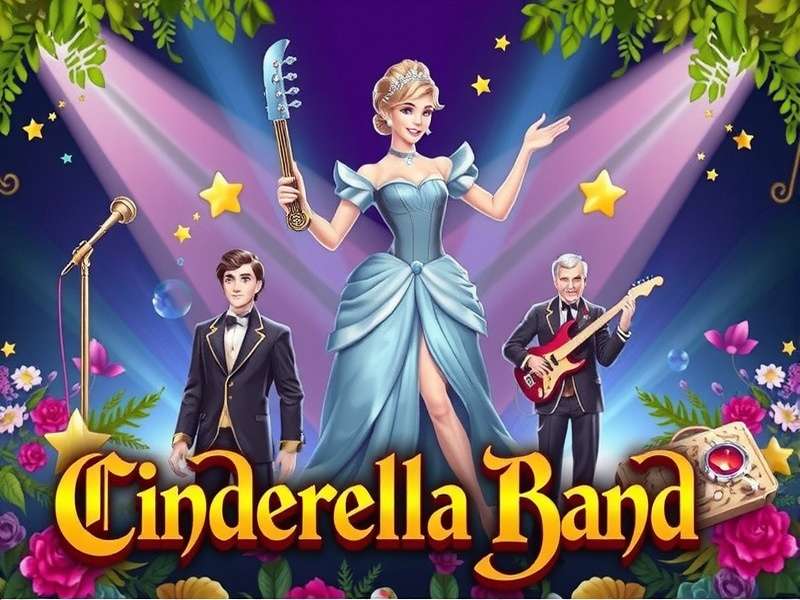 Cinderella Band performing in BAND game with vibrant lights