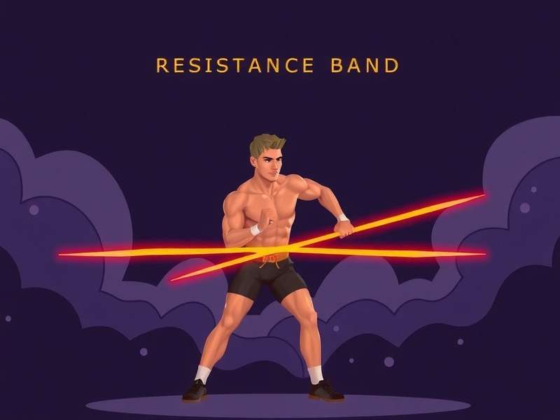 A diverse group of people performing various exercises with resistance bands in a park