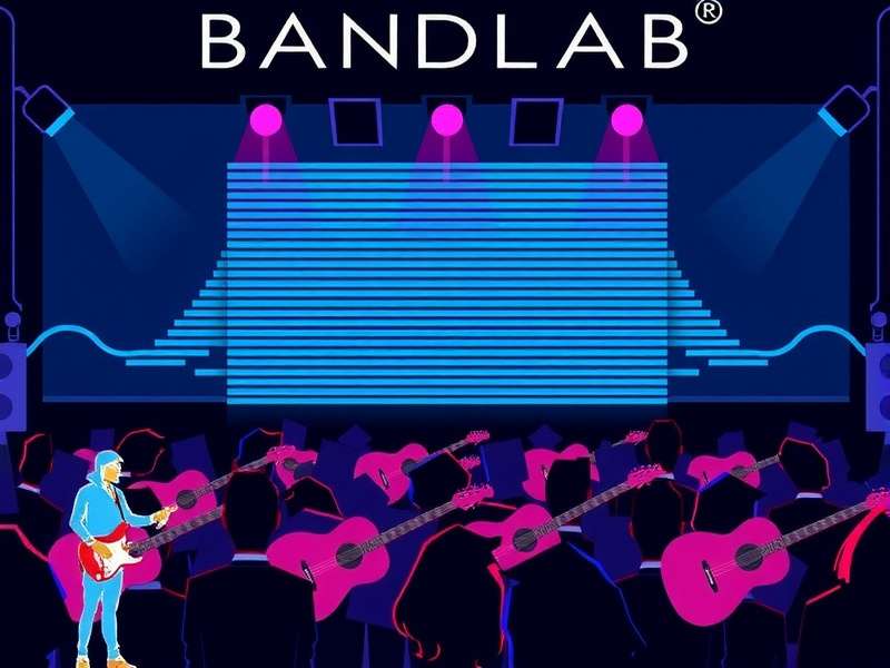 Bandlab's sleek, browser-based digital audio workstation interface with multiple tracks