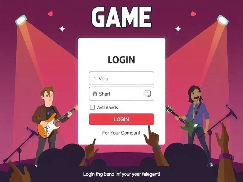Modern gaming login interface on multiple devices
