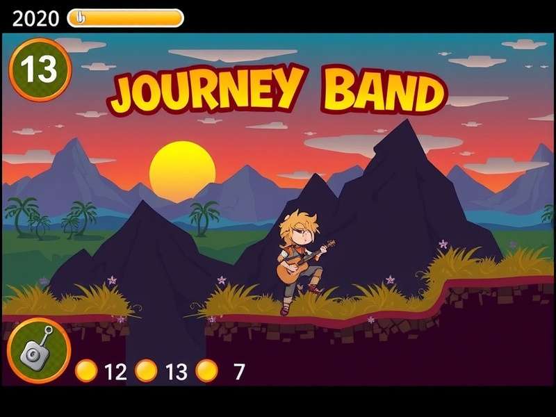 Journey Band performing live on stage with dramatic lighting