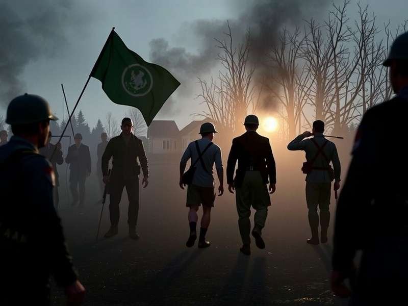 Band of Brothers series still showing soldiers in discussion