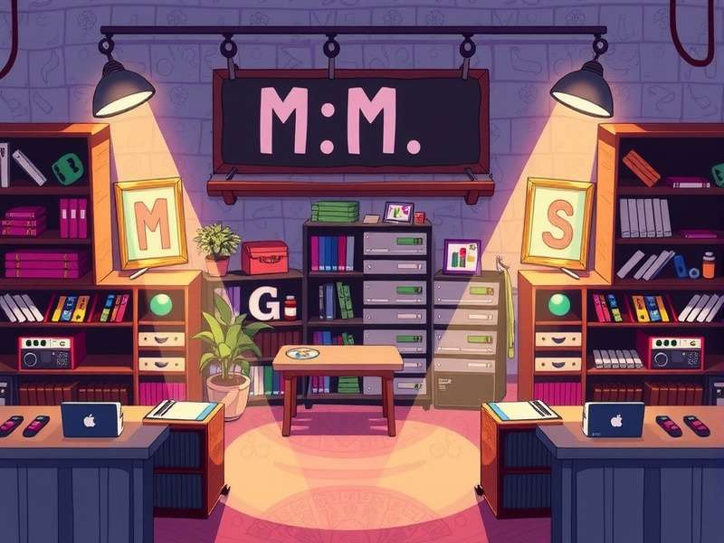 Band M Stores showcase – exclusive BAND game merchandise and music collectibles displayed in a UK-themed setting.