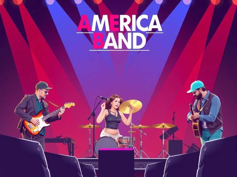 America Band performing live at Wembley Arena, surrounded by thousands of fans with raised hands