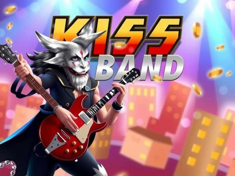 Kiss Band performing live with full makeup and pyrotechnics on stage