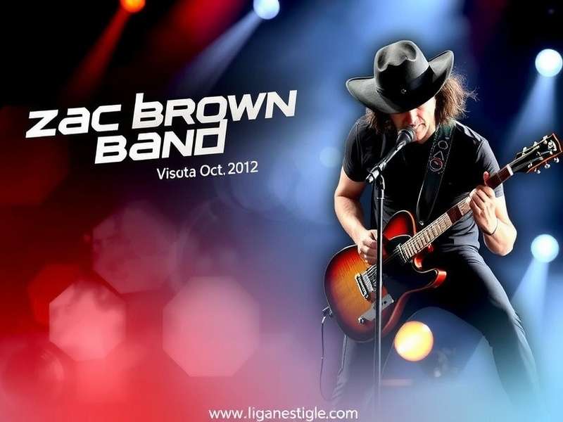 Zac Brown Band performing live on stage with warm stage lights and crowd energy